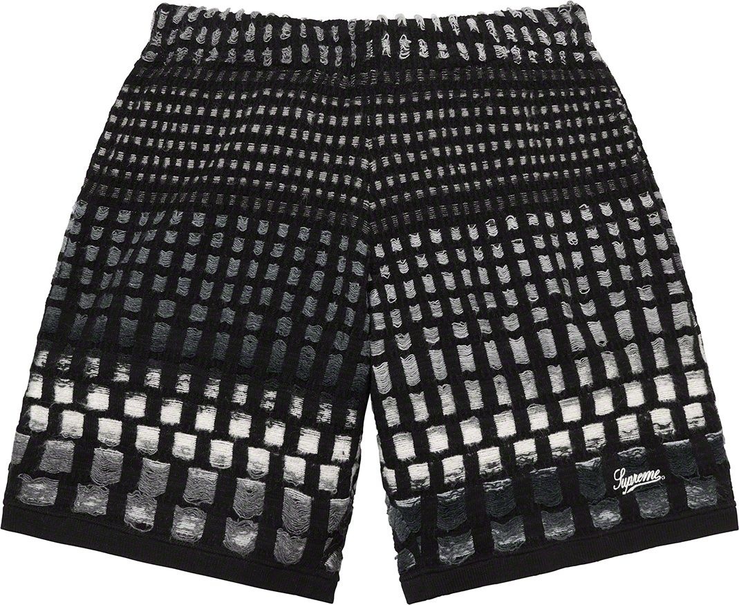 Gradient Grid Knit Short view 20